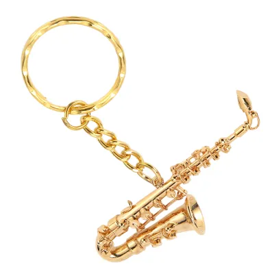 Zdjęcie produktu dla Breloczek z saksofonem, breloczek z saksofonem, miniaturowy breloczek z saksofonem, uroczy breloczek z saksofonem, breloczek z instrumentem muzycznym, breloczek z instrumentem muzycznym