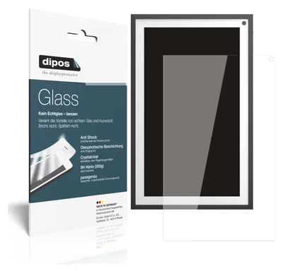 Produktbild von 1x Schutzfolie für Amazon Echo Show 15 (2021) - Anti-Shock 9H Folie dipos Glass Kunststoffglas
