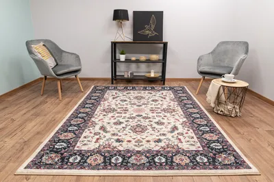 Produktbild von Teppich CLASSIC BEIGE 133x190cm Rutschfester Teppich in Beige
