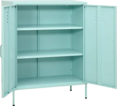 Obrázek produktu pro vidaXL Úložná skříňka Mint Green 80x35x101,5 cm Ocel
