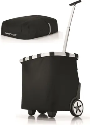 Produktbild von reisenthel Set carrycruiser + gratis Cover Einkaufstasche Einkaufswagen trolley schwarz OE7003
