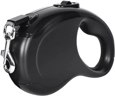 Produktbild von Unyqoos® ausziehbare Hundeleine 5 m – Nylon mit ergonomischem Antirutsch-Griff & 360° drehbarem Metallkarabiner für kleine und mittelgroße Hunde