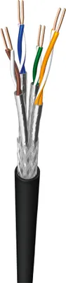 Produktbild von Techly ITP5-PIMF-0100-PE, 100 m, Cat7, S/FTP (S-STP), Schwarz