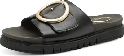 Produktbild von Tamaris Comfort Pantolette - Schwarz Leder : 37 : Normal Größe: 37 Weite: Normal