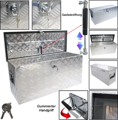 Produktbild von Truckbox Transportkiste Alubox Transportbox Werkzeugkiste Transport Kiste Box A6