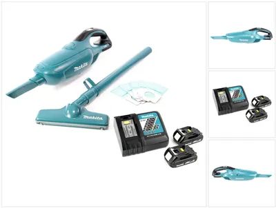 Produktbild von Makita DCL 182 RY Akku Staubsauger 18 V + 2x Akku 1,5 Ah + Ladegerät