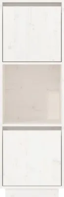 Produktbild von vidaXL Highboard Weiß 38x35x117 cm Massivholz Kiefer