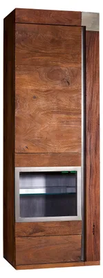 Produktbild von MASSIVMOEBEL24.DE Hängevitrine Mango 48x35x142 braun lackiert Amsterdam #12