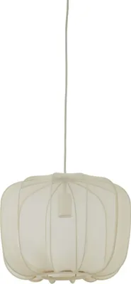 Produktbild von Light & Living - hängeleuchte - Plumeria - beige weiß - textil - Ø 40cm - E27 - 2963327