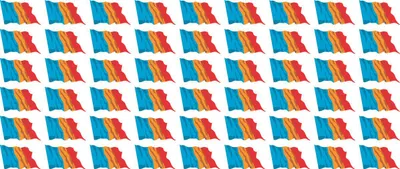 Produktbild von Mini Aufkleber Set - Pack wehend - 20x12mm - selbstklebender Sticker - Moldavia - Flagge / Banner / Standarte fürs Auto, Büro, zu Hause und die Schule - 54 Stück