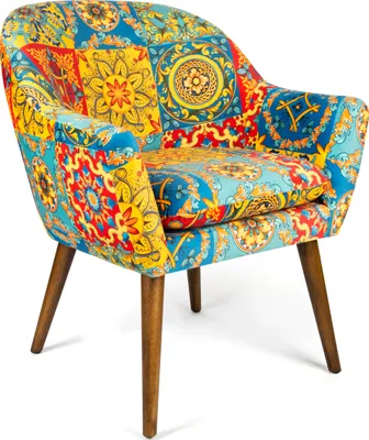 Immagine prodotto di Poltrona Excelsa Trinacria poliestere e multistrato 70,5x65x83 cm multicolore