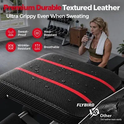 Zdjęcie produktu dla Ławka do ćwiczeń z obciążeniem - regulowana - udźwig 300 kg - długość 107 cm - stal - czarna - ławka fitness