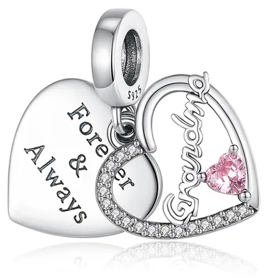 Imagen del producto de Solidchoice - Cierre con dije "Abuela" de plata para pulsera