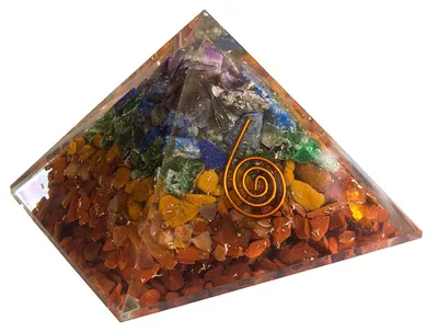 Produktbild von Pyramide Orgonsat Chakra 7,5 x 7,5 x 5cm