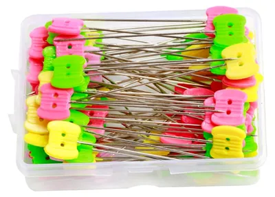 Produktbild von 50 Stück Flache Stecknadeln mit Geradem Kopf