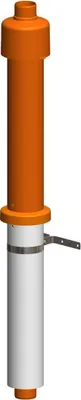 Produktbild von Atec Dachhochführung PolyTop ziegelrot 650mm DN60/100