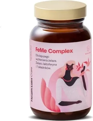 Zdjęcie produktu dla KAPSUŁKI NA WSPARCIE WCHŁANIANIA ŻELAZA (FE ME COMPLEX) 60 szt. - HEALTH LABS CARE