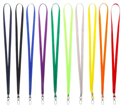 Produktbild von 10 Schlüsselanhänger aus Nylon, wunderschöne, farbenfrohe Schlüsselanhänger mit drehbarem Metallclip für Ausweise