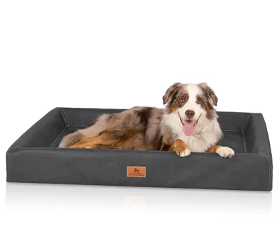 Immagine prodotto di Knuffelwuff letto ortopedico per cani Austin in Pelle finta XL 105 x 80 cm nero