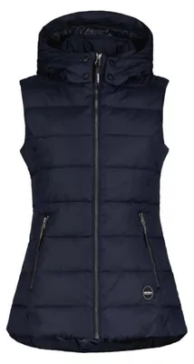 Produktbild von Icepeak Petaluma Steppweste für Damen mit abnehmbarer Kapuze , Farbe:Blau, Größe:36