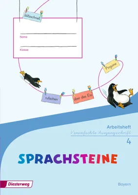 Produktbild von SPRACHSTEINE Sprachbuch 4. Arbeitsheft. VA Vereinfachte Ausgangsschrift. Bayern