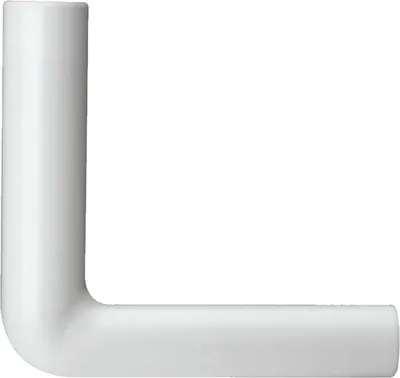 Produktbild von tecuro Spülbogen für WC-Spülkasten - PVC weiß Höhe: 200 mm x Länge: 210 mm