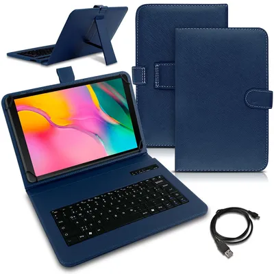 Produktbild von Tablet Hülle Samsung Galaxy Tab A 10.1 2019 Tasche Keyboard Schutzcase BluetoothFarben:Blau