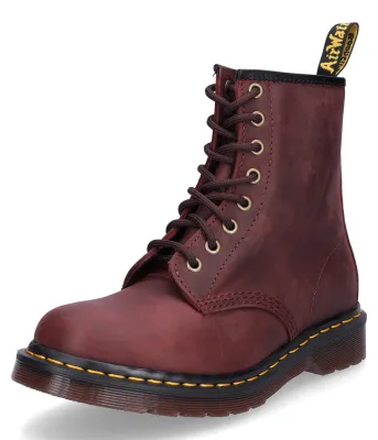 Image de Dr. Martens Botte à lacets femme rouge