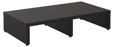 Produktbild von Monitorständer MONITOR, Schwarz - Schreibtischaufsatz 50 cm, Bildschirmerhöhung ergonomisch, Schreibtisch Organizer schmal für Arbeitszimmer und Homeoffice