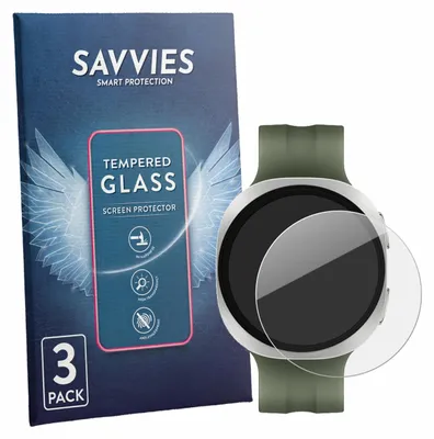 Produktbild von 3x Savvies Schutzglas für Samsung Galaxy Watch 9 (40 mm) Displayschutz 9H Glas klar transparent