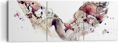 Produktbild von Bild auf Leinwand - Leinwandbild - Vogel Abstraktion - 120x40cm - Wand Bild - Wanddeko - Wandbilder - Leinwanddruck - Bilder - Kunstdruck - Wanddekoration - Leinwand bilder - Wandkunst - CA120x40-4109