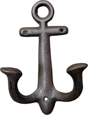 Produktbild von Wandhaken Anker antikbraun XL