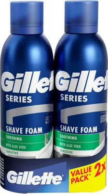 Produktbild von Geschenkset mit beruhigenden Rasierschä umen 2 x 200 ml