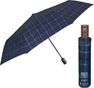 Produktbild von Herren-Automatikschirm Perletti Technology / blau, 21791