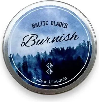 Obrázek produktu pro Univerzální vosk Baltic Blades Burnish Artisanal Blade & Wood Wax 60 g na nože, kůži, rukojeti, kuchyňské prkénka atd.