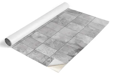 Obrázek produktu pro Fólie na nábytek Tulup – samolepicí fólie na nábytek – samolepicí fólie 100 x 50 cm – fólie na skříně – fólie na nábytek – fólie do kuchyně – voděodolná – omyvatelná – samolepicí – bez vzduchových bublin – šedé dlaždice