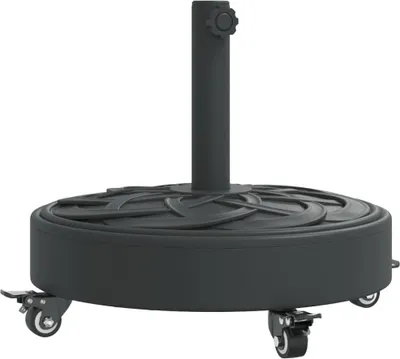 Zdjęcie produktu dla vidaXL Stojak na parasol z kółkami do słupa Ø38/48 mm okrągły 27 kg