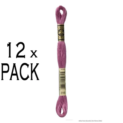 Immagine prodotto di 12x Filo per ricamo DMC Mouline Special 117mc -316, 6 fili, 8m