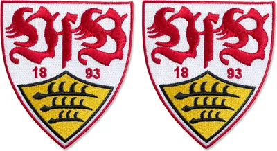 Produktbild von VfB Stuttgart Aufnäher Wappen 2er Set