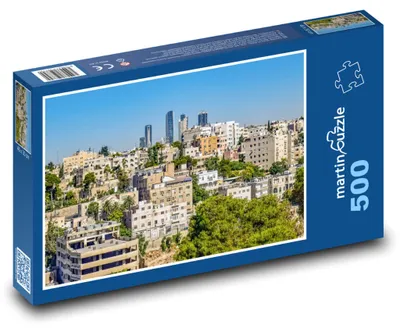 Zdjęcie produktu dla Puzzle 500 Panorama Ammanu w Jordanii - martinpuzzle