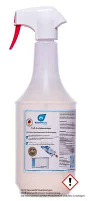 Produktbild von KaiserRein Profi Acryl-Glasreiniger Extra starker Oberflächenreiniger für alle Oberflächen und Acrylgläser 1 L (1000 ml) Spuckschutz reiniger