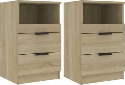 Immagine prodotto di vidaXL Comodini 2 pz. Legno di quercia Sonoma