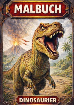 Produktbild von Malbuch, Dinosaurier