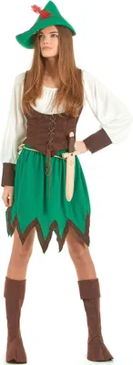 Produktbild von Waldfrauen-Kostüm für Damen grün-braun M / L