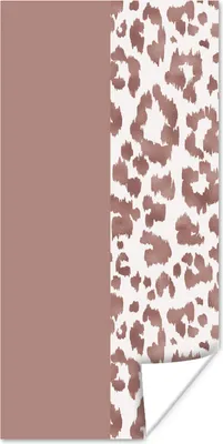 Produktbild von MuchoWow® Poster Tiermuster - Rosa - Tiere 60x120 cm - Wandschmuck