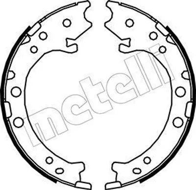 Produktbild von METELLI 53-0162 Handbremsbeläge für HONDA CR-V III (RE) Handbremse 198,0mm