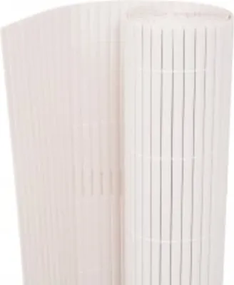 Image de vidaXL Clôture de jardin double face 90x400 cm Blanc