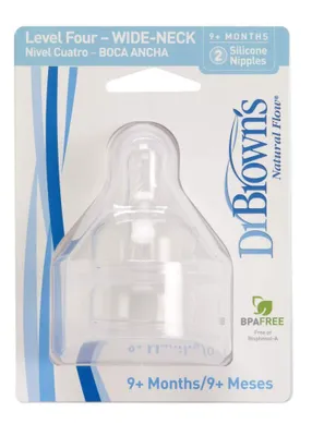 Produktbild von Dr. Brown's Natural FLOW Level 4 Baby-Sauger, BPA-frei