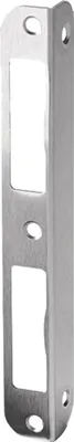 Produktbild von BKS Türrahmen-Winkelschließblech 20 mm rd DL-R, Edelstahl, geb.401