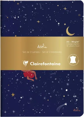 Produktbild von Clairefontaine 3x Set 2 Notizheften A5 14,8x21cm 32 Bl liniert sortiert 116297C